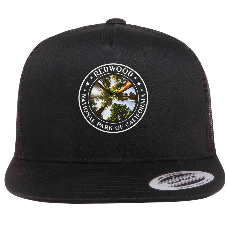 Redwood National Park Of California Redwood Forest Flat Bill Trucker Hat