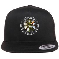 Redwood National Park Of California Redwood Forest Flat Bill Trucker Hat