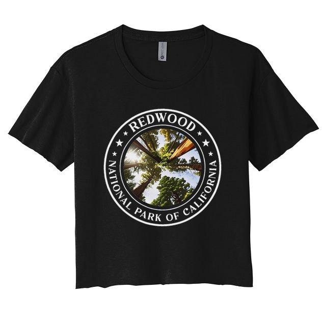Redwood National Park Of California Redwood Forest Crop Top
