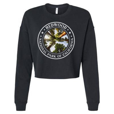 Redwood National Park Of California Redwood Forest Cropped Pullover Crew