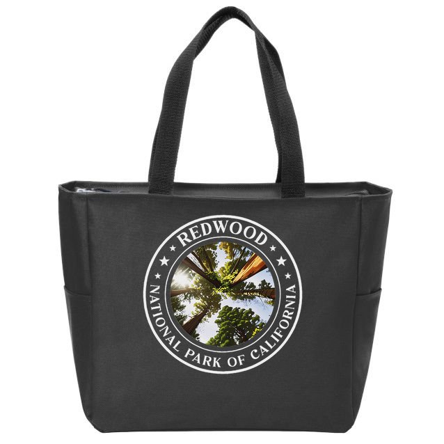 Redwood National Park Of California Redwood Forest Zip Tote Bag