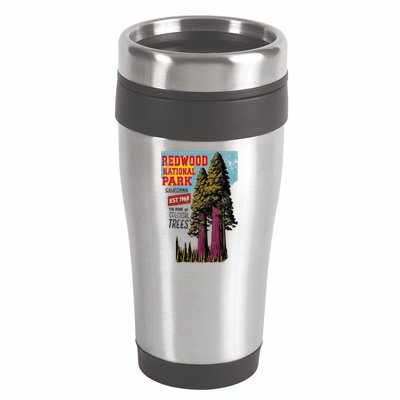 Redwood National Parks California Agedd Look Vintage 16oz Travel Tumbler