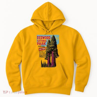 Redwood National Parks California Agedd Look Vintage Hoodie