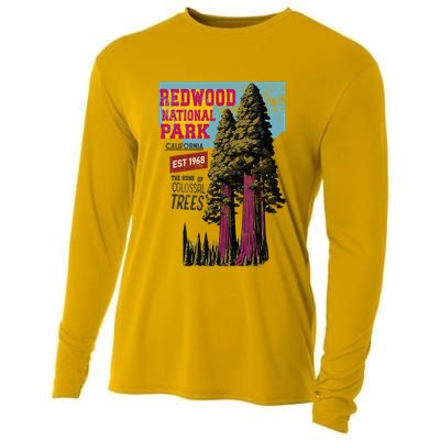 Redwood National Parks California Agedd Look Vintage Cooling Performance Long Sleeve Crew