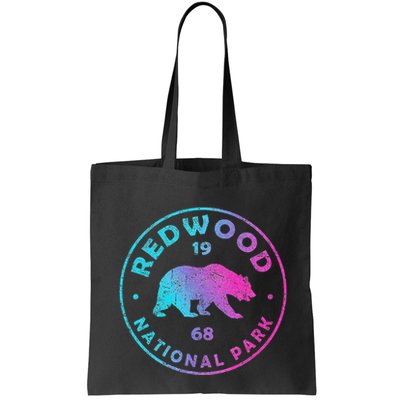 Redwood National Park Ca Colorful Tie Dye Bear Bag