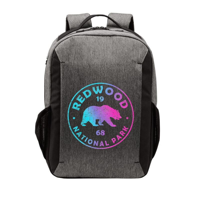 Redwood National Park Ca Colorful Tie Dye Bear Vector Backpack