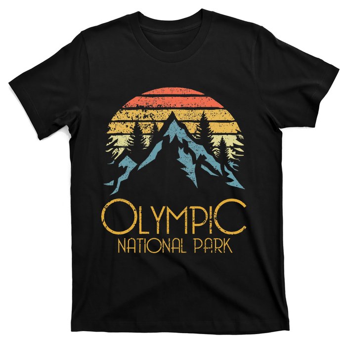 Retro National Park Washington Mountains T-Shirt