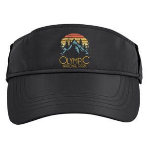 Retro National Park Washington Mountains Adult Drive Performance Visor