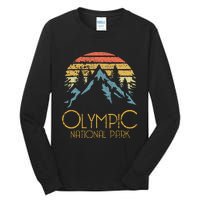 Retro National Park Washington Mountains Tall Long Sleeve T-Shirt