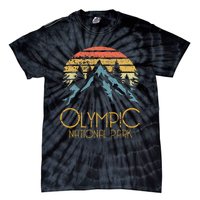 Retro National Park Washington Mountains Tie-Dye T-Shirt