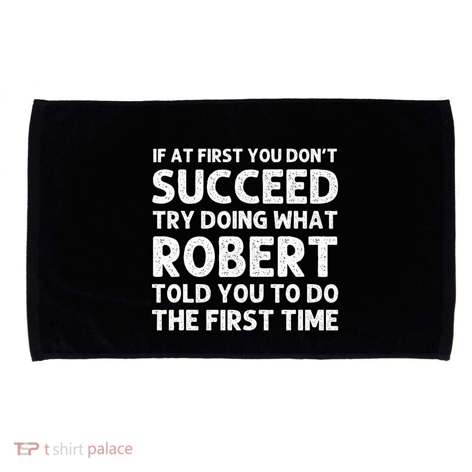 Robert Name Personalized Birthday Funny Christmas Joke Microfiber Hand Towel