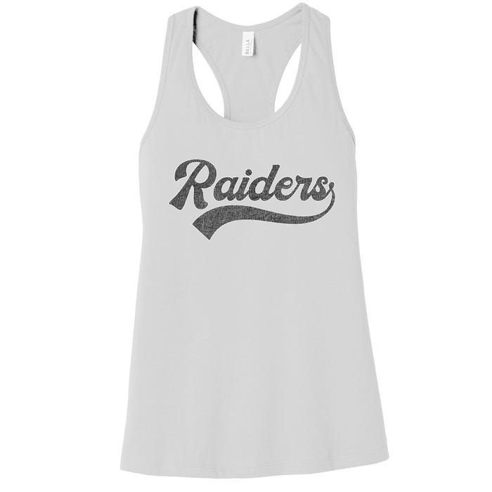 Raiders Name Women's Racerback Tank