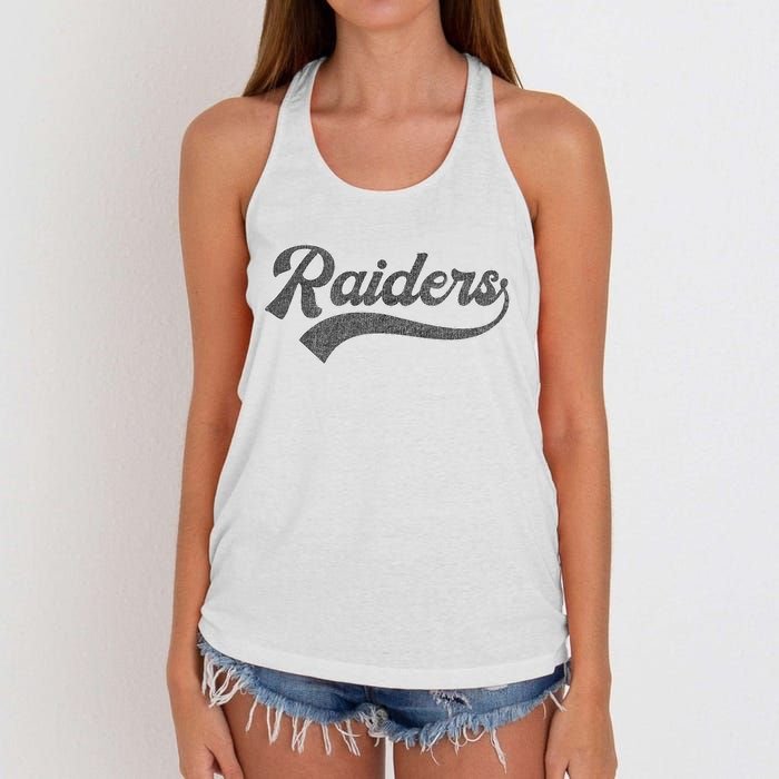 Raiders Name Women's Knotted Racerback Tank