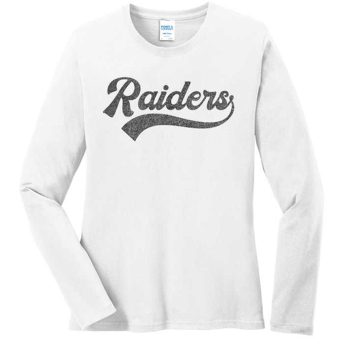 Raiders Name Ladies Long Sleeve Shirt