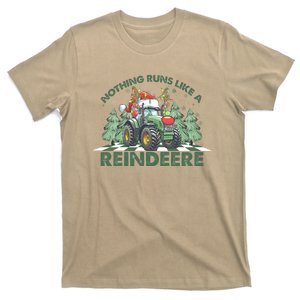 Retro Nothing Runs Like A Reindee Christmas Tractor Reindee Cute T-Shirt