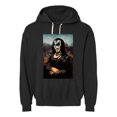 Rock N Roll Band Lazy Halloween Costume Rocker Music Lover Garment-Dyed Fleece Hoodie