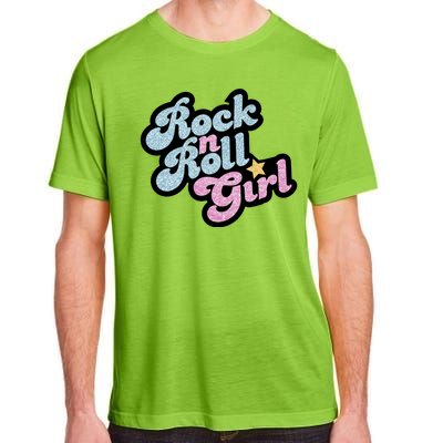 Rock N Roll Girl Cute Rockstar Concert Adult ChromaSoft Performance T-Shirt