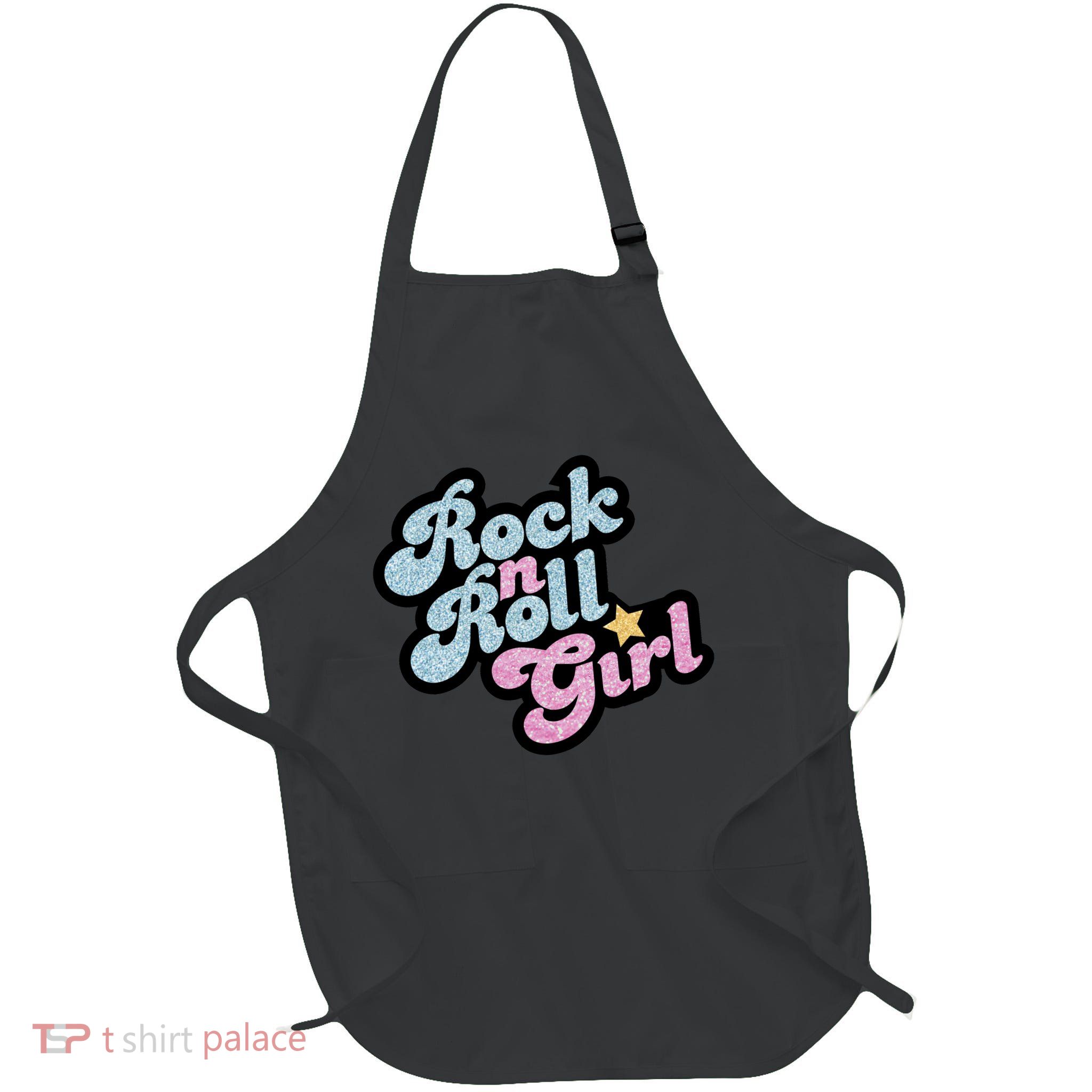 Rock N Roll Girl Cute Rockstar Concert Apron