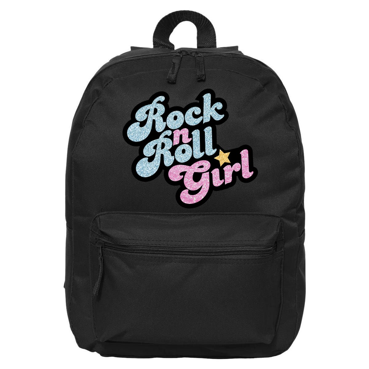 Rock N Roll Girl Cute Rockstar Concert 16 in Basic Backpack