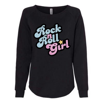 Rock N Roll Girl Cute Rockstar Concert Womens California Wash Sweatshirt