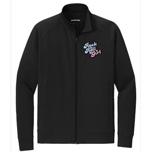 Rock N Roll Girl Cute Rockstar Concert Stretch Full-Zip Cadet Jacket