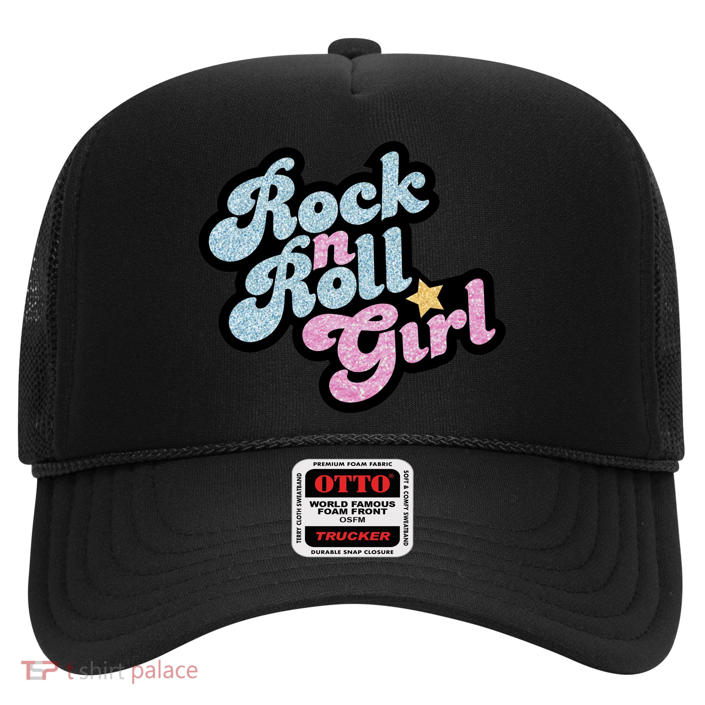 Rock N Roll Girl Cute Rockstar Concert Trucker Hat