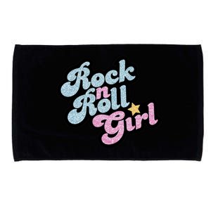 Rock N Roll Girl Cute Rockstar Concert Microfiber Hand Towel