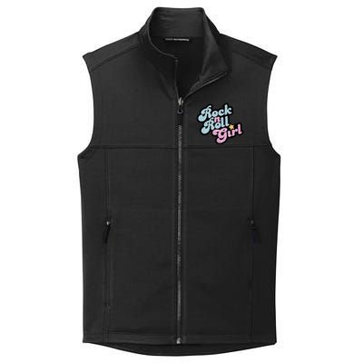 Rock N Roll Girl Cute Rockstar Concert Collective Smooth Fleece Vest