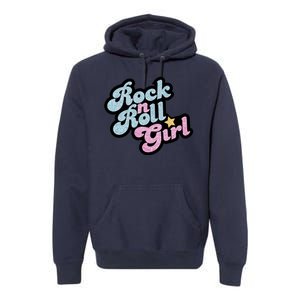 Rock N Roll Girl Cute Rockstar Concert Premium Hoodie