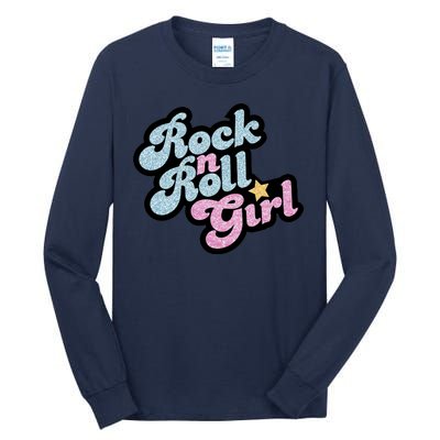 Rock N Roll Girl Cute Rockstar Concert Tall Long Sleeve T-Shirt