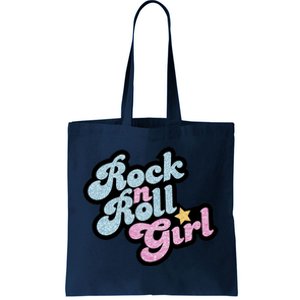 Rock N Roll Girl Cute Rockstar Concert Tote Bag