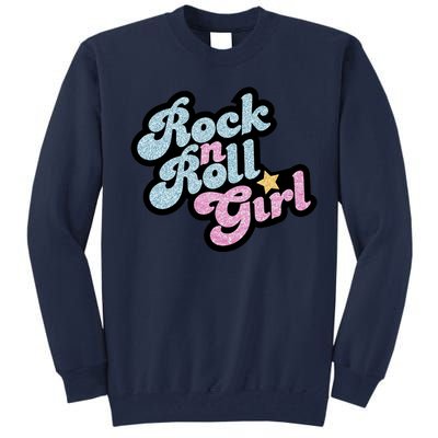 Rock N Roll Girl Cute Rockstar Concert Tall Sweatshirt