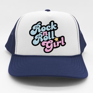 Rock N Roll Girl Cute Rockstar Concert Trucker Hat