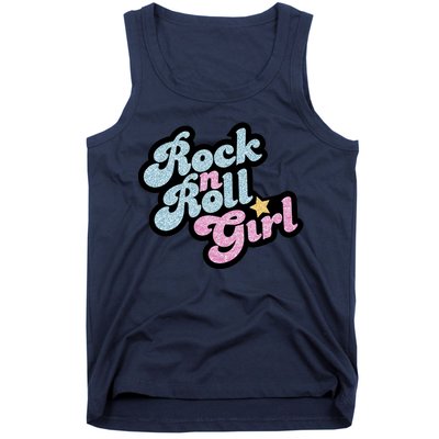 Rock N Roll Girl Cute Rockstar Concert Tank Top