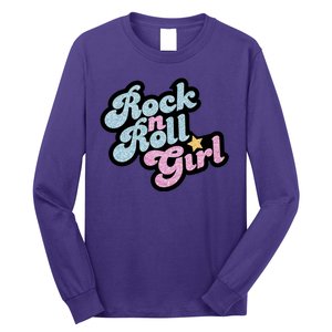 Rock N Roll Girl Cute Rockstar Concert Long Sleeve Shirt