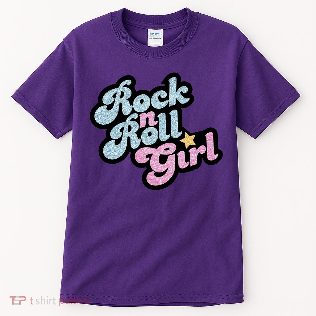 Rock N Roll Girl Cute Rockstar Concert Tall T-Shirt