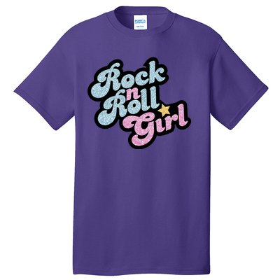 Rock N Roll Girl Cute Rockstar Concert Tall T-Shirt