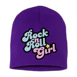 Rock N Roll Girl Cute Rockstar Concert Short Acrylic Beanie