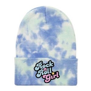 Rock N Roll Girl Cute Rockstar Concert Tie Dye 12in Knit Beanie