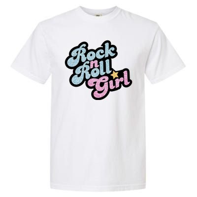 Rock N Roll Girl Cute Rockstar Concert Garment-Dyed Heavyweight T-Shirt