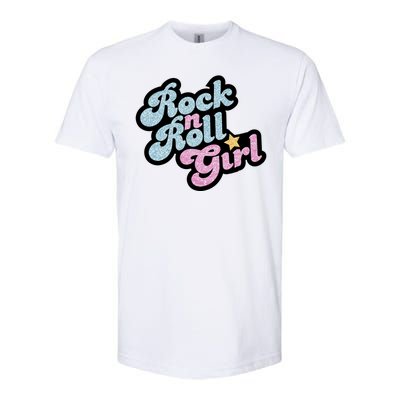 Rock N Roll Girl Cute Rockstar Concert Softstyle CVC T-Shirt