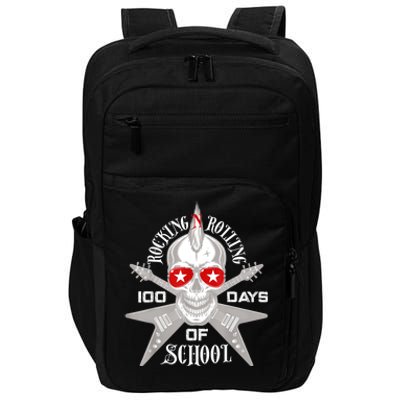 Rocking N Rolling 100 Days Of School Teacher Rock Music Impact Tech Backpack