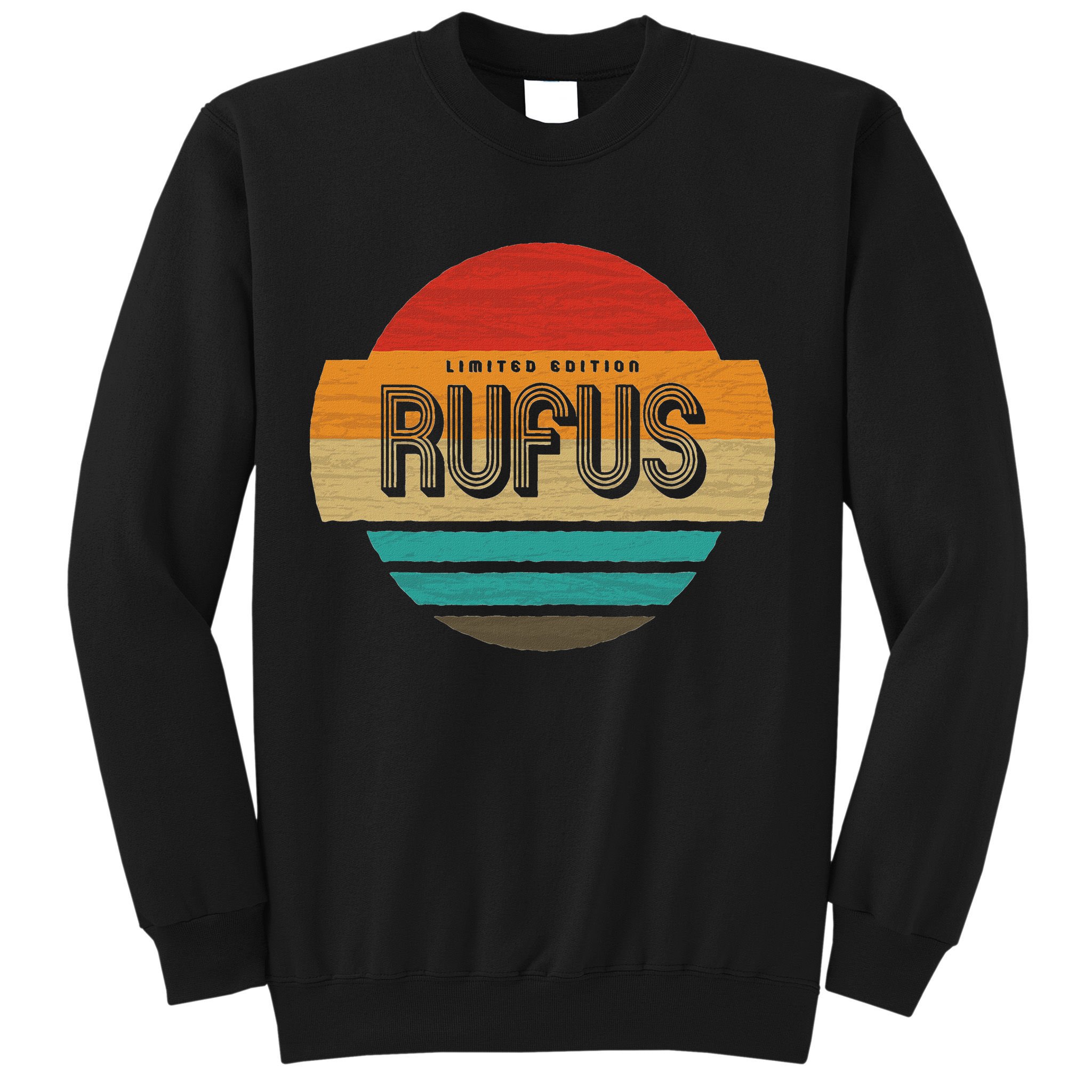 Rufus Name Retro Vintage Sunset Limited Edition Sweatshirt