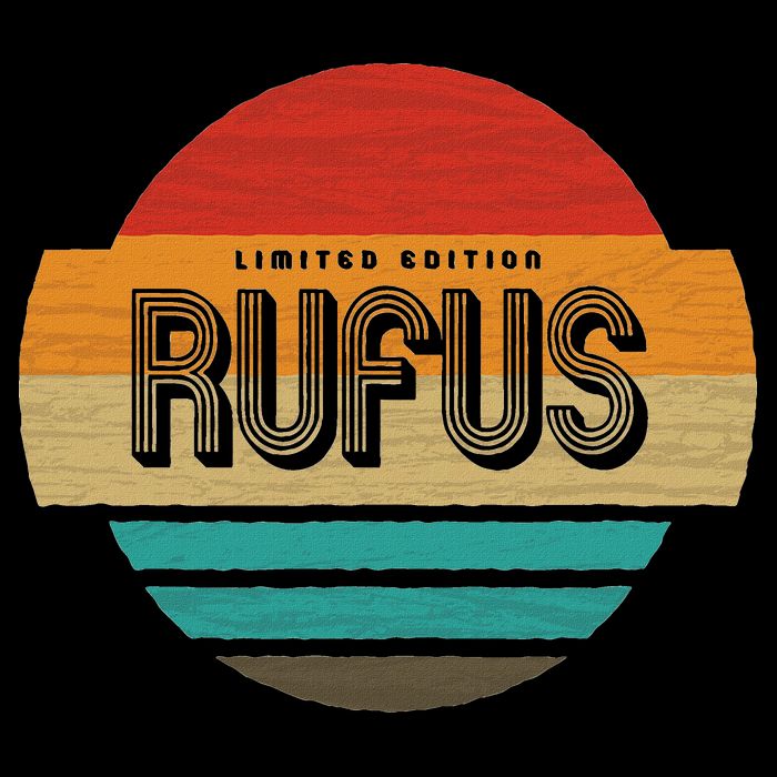 Rufus Name Retro Vintage Sunset Limited Edition Sweatshirt
