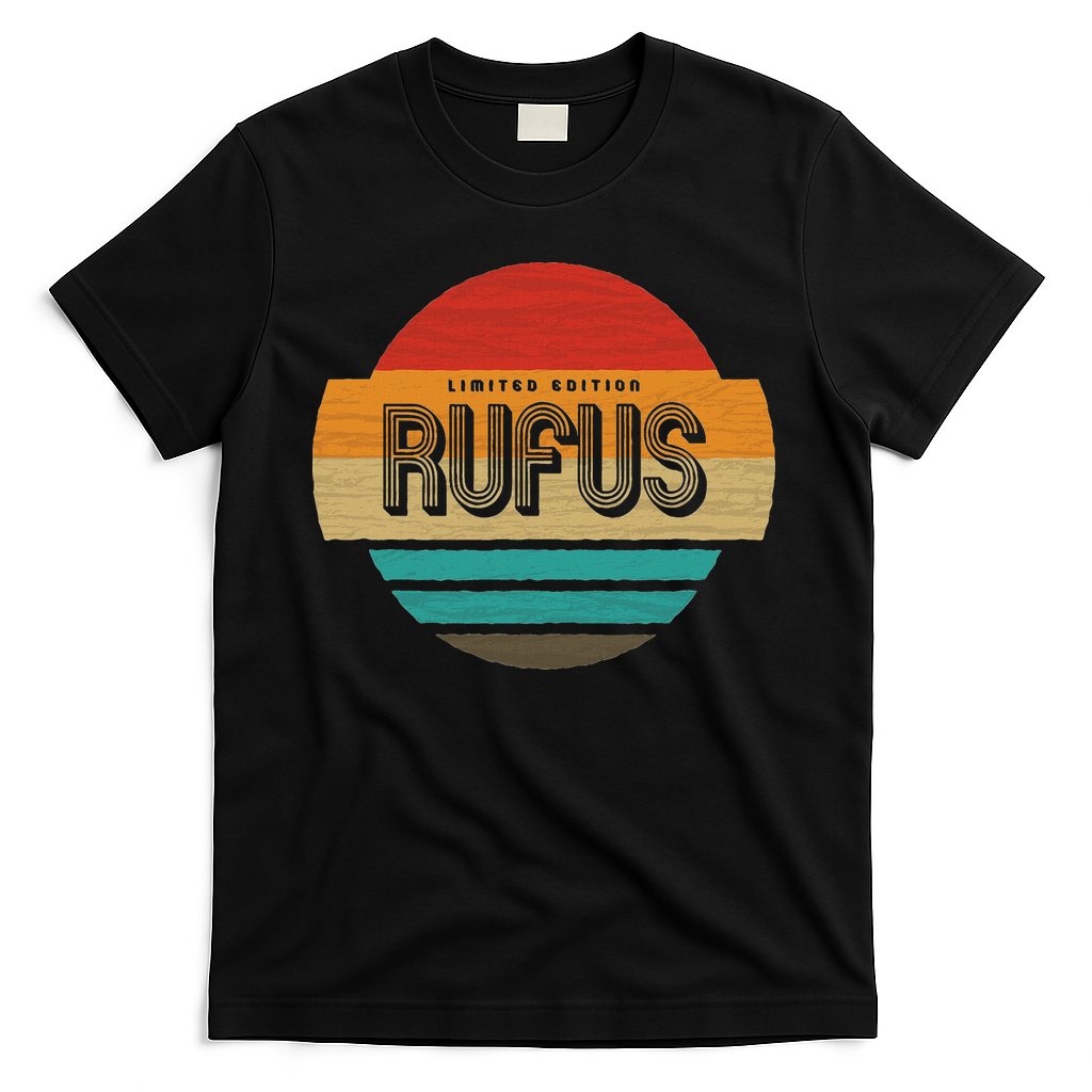 Rufus Name Retro Vintage Sunset Limited Edition T-Shirt