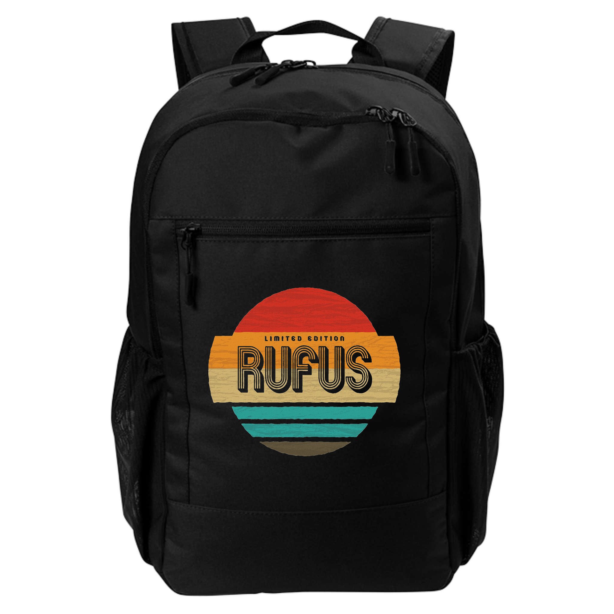 Rufus Name Retro Vintage Sunset Limited Edition Backpack