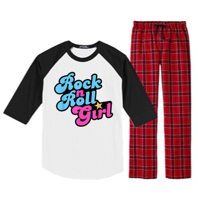 Rock N Roll Girl Halloween Costumes Raglan Sleeve Pajama Set