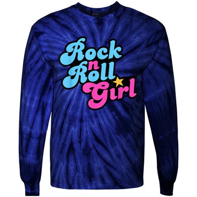 Rock N Roll Girl Halloween Costumes Tie-Dye Long Sleeve Shirt