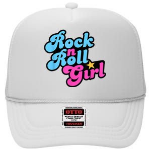 Rock N Roll Girl Halloween Costumes High Crown Mesh Back Trucker Hat