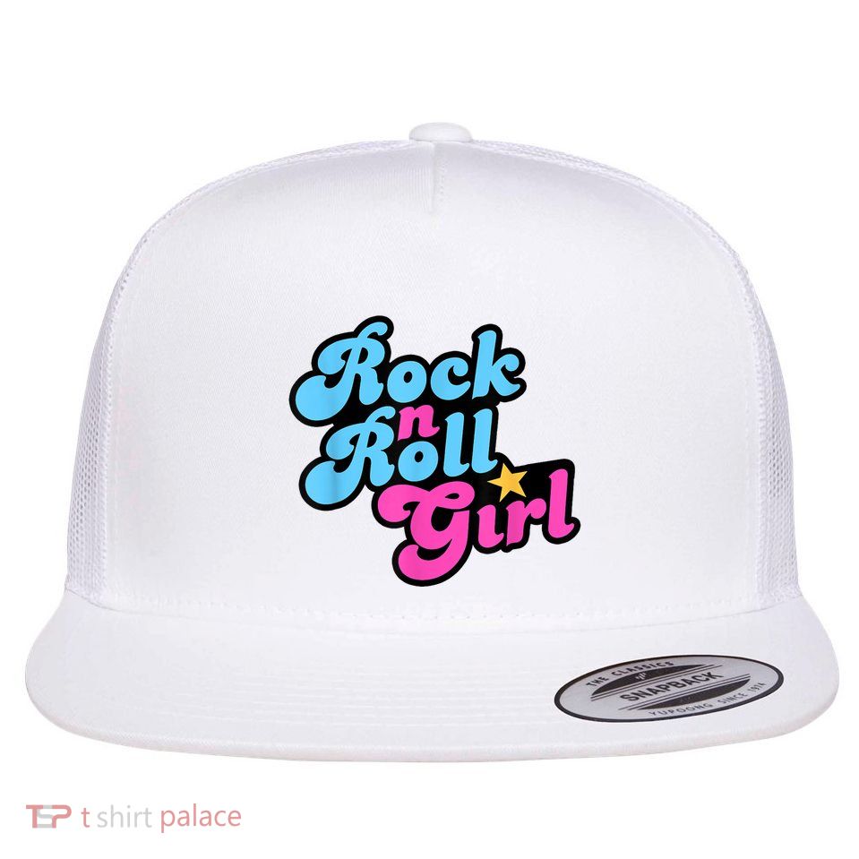 Rock N Roll Girl Halloween Costumes Flatbill Hat